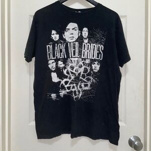 Black Veil Brides Band T-Shirt Graphic Print Rock Punk Grunge Gothic Emo XL